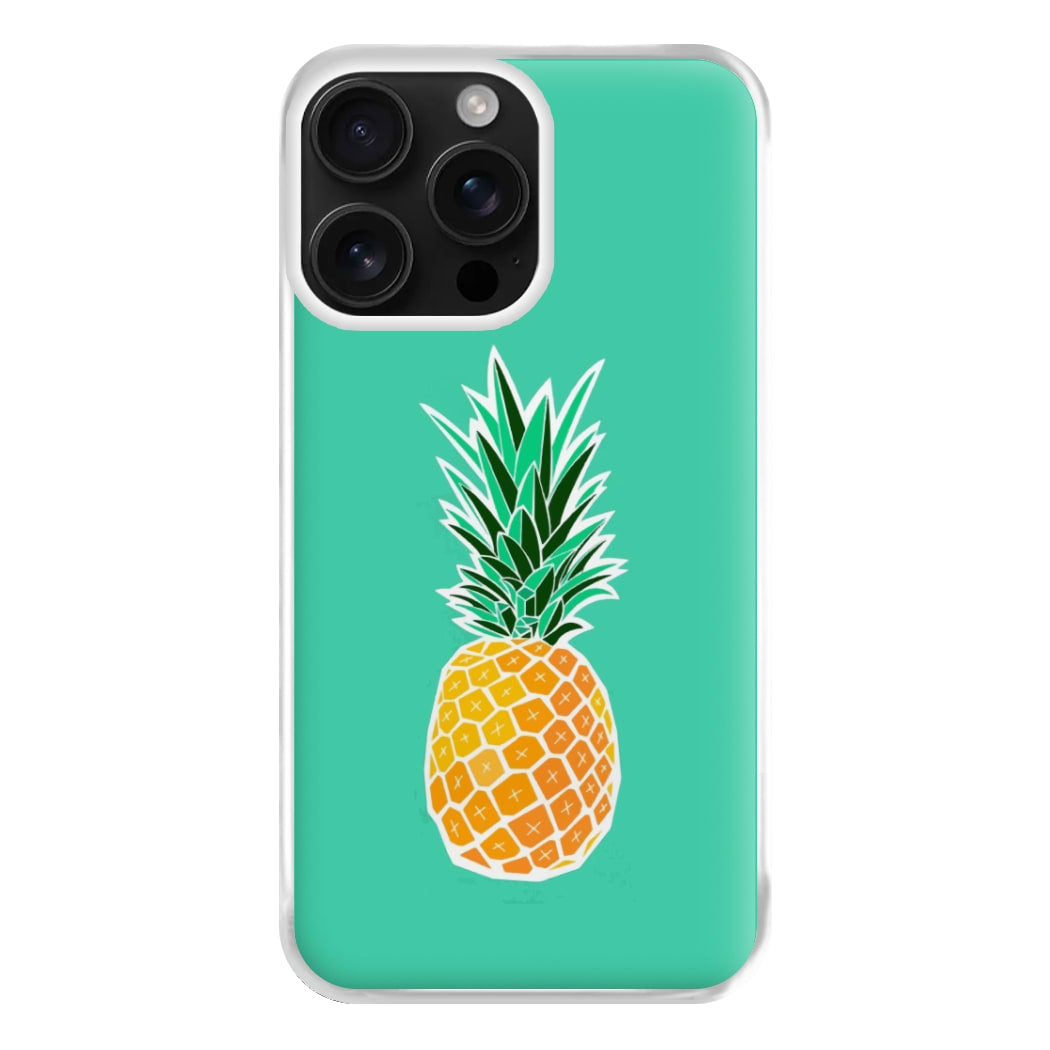 Cartoon Pineapple Phone Case for iPhone 16 Pro Max