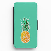 Cartoon Pineapple Flip / Wallet Phone Case 1