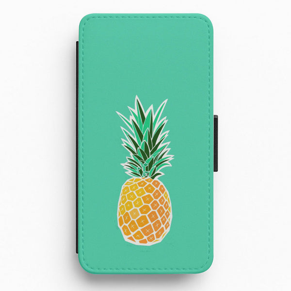 Cartoon Pineapple Flip / Wallet Phone Case