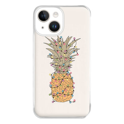 Pinapple Christmas Lights Phone Case for iPhone 14