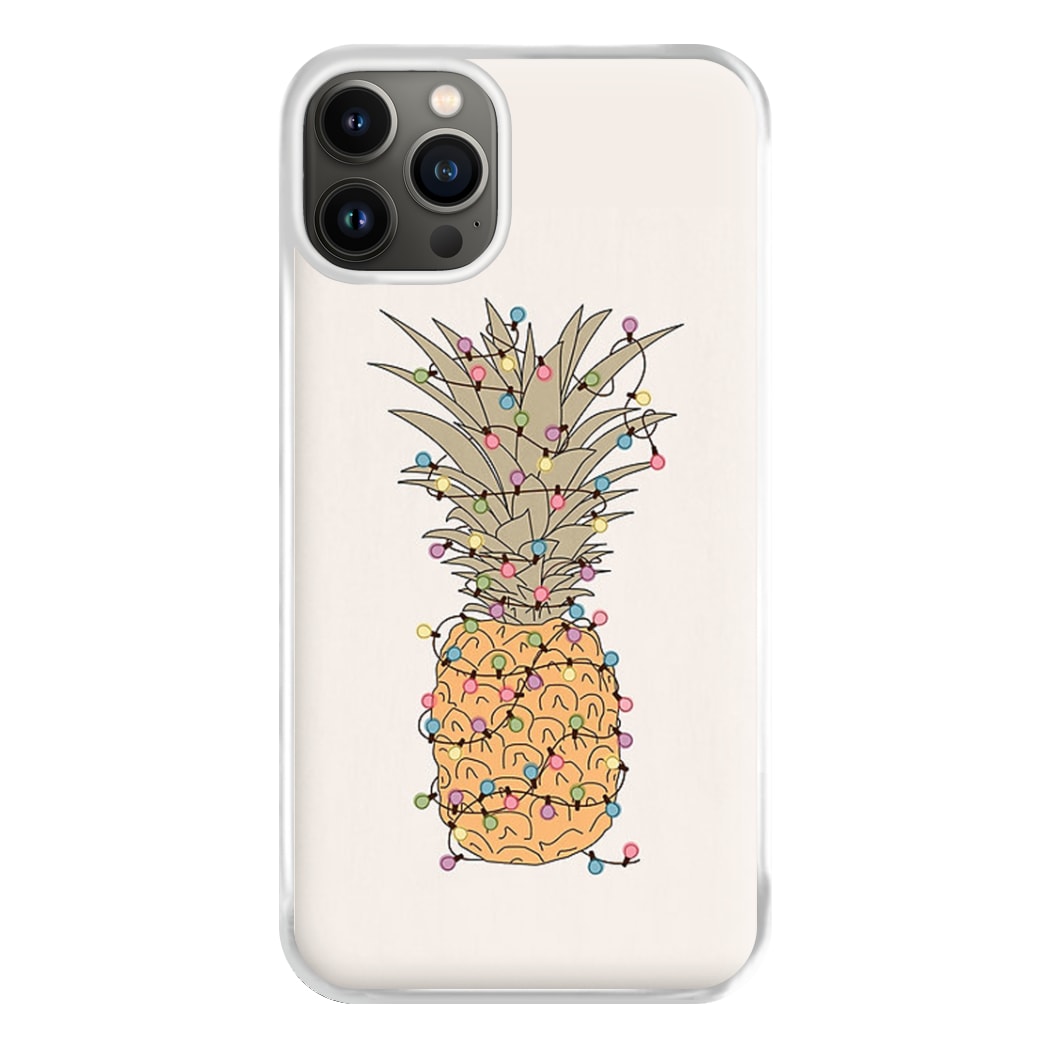 Pinapple Christmas Lights Phone Case for iPhone 13