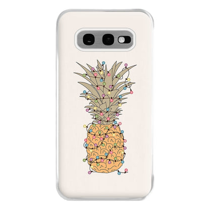 Pinapple Christmas Lights Phone Case for Galaxy S10e