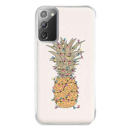 Pinapple Christmas Lights Phone Case for Galaxy Note 20 Ultra