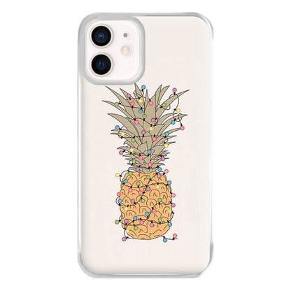 Pinapple Christmas Lights Phone Case for iPhone 13 Mini