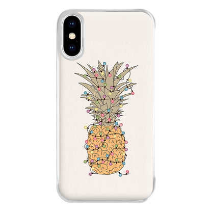 Pinapple Christmas Lights Phone Case for iPhone XS Max