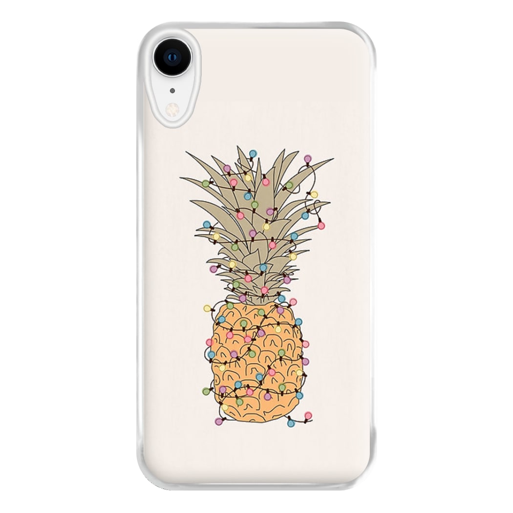 Pinapple Christmas Lights Phone Case for iPhone XR