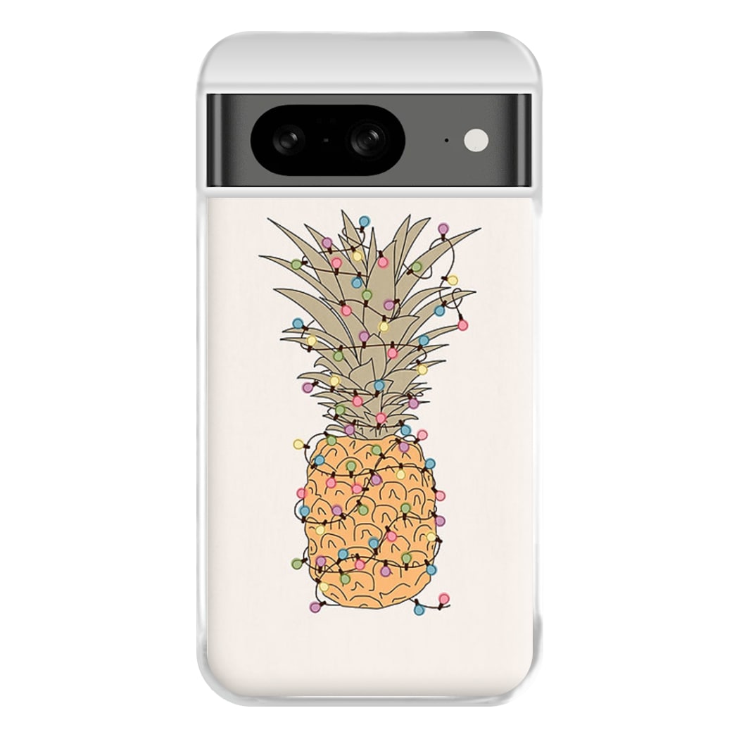 Pinapple Christmas Lights Phone Case for Google Pixel 8