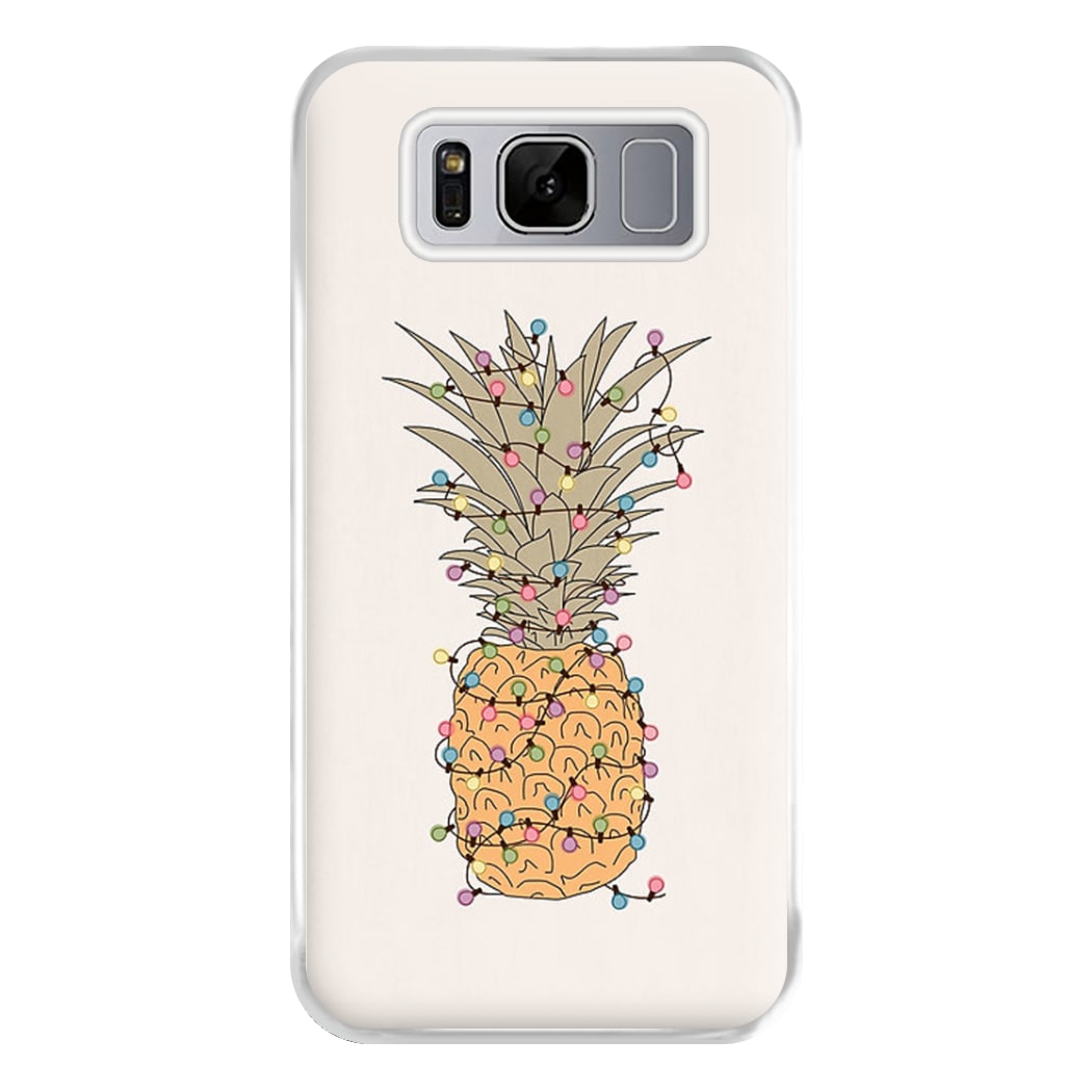 Pinapple Christmas Lights Phone Case for Galaxy S8 Plus