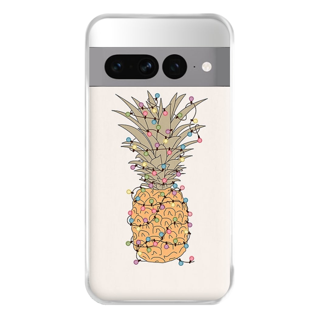 Pinapple Christmas Lights Phone Case for Google Pixel 7 Pro