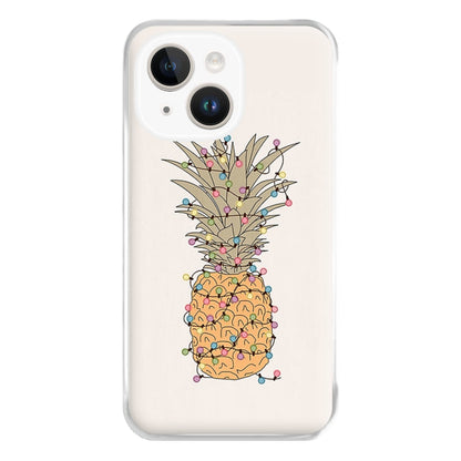 Pinapple Christmas Lights Phone Case for iPhone 14 Plus