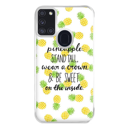 Be A Pineapple Phone Case for Galaxy A21s