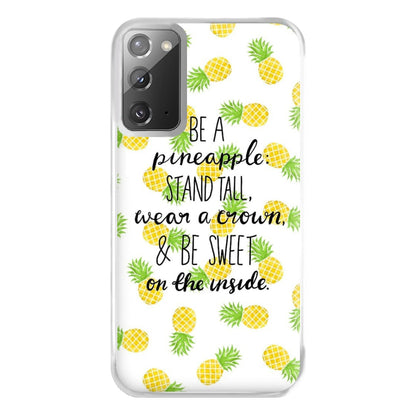 Be A Pineapple Phone Case for Galaxy Note 20 Ultra