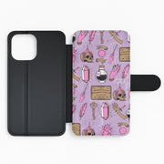 Pink Occult Talismans Flip / Wallet Phone Case 2