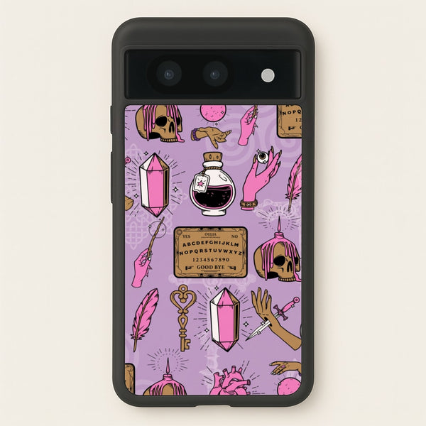 Pink Occult Talismans Phone Case - Google Pixel 8a / Standard