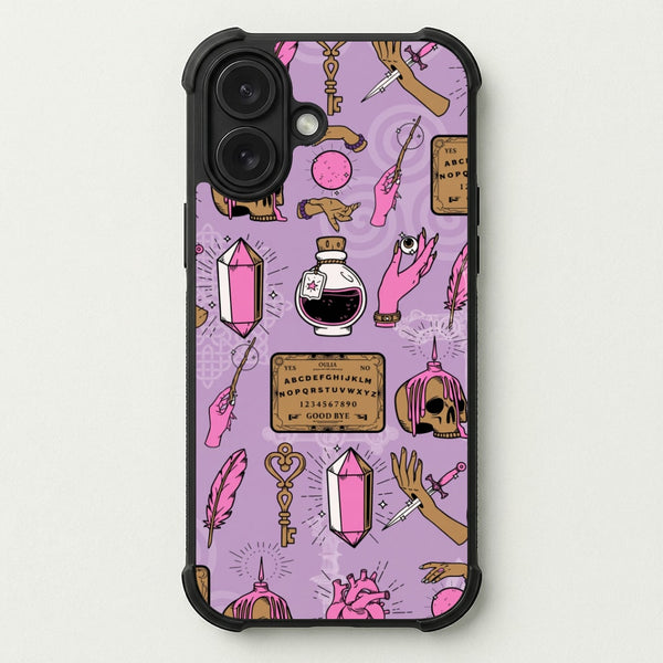 Pink Occult Talismans Phone Case — Bumper case