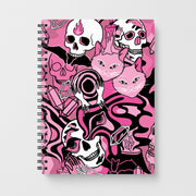 Pink Occult Doodle Collage Notebook 1