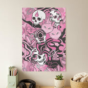 Pink Occult Doodle Collage Poster 1