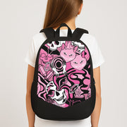 Pink Occult Doodle Collage Backpack 3