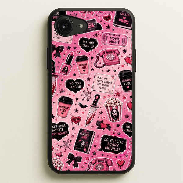 Horror Movie Pink Pattern Phone Case - iPhone 17e / Standard