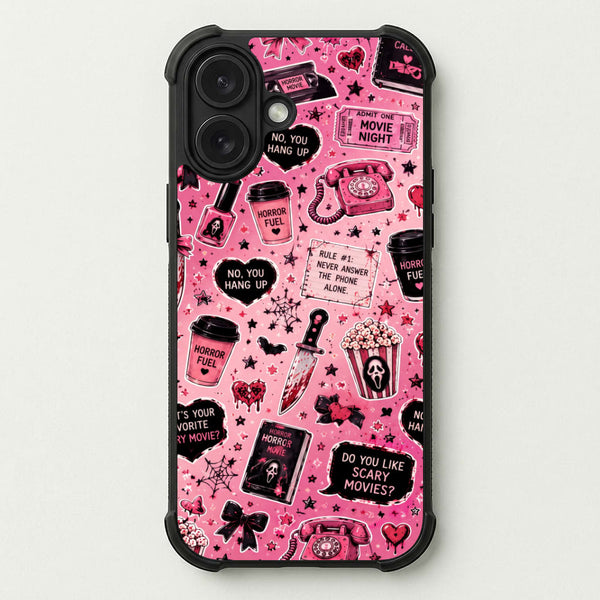 Horror Movie Pink Pattern Phone Case — Bumper case