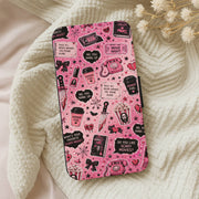 Horror Movie Pink Pattern Flip / Wallet Phone Case 5
