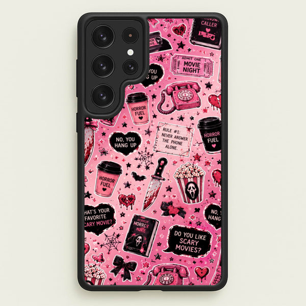 Horror Movie Pink Pattern Phone Case - Galaxy S23 Ultra / Standard