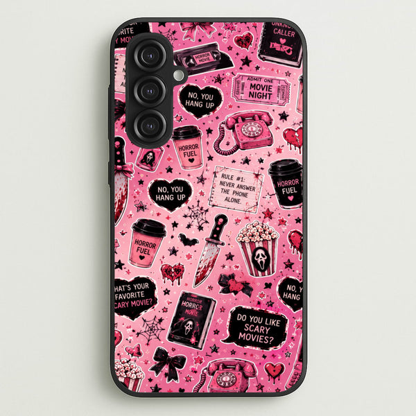 Horror Movie Pink Pattern Phone Case - Galaxy S23FE / Standard
