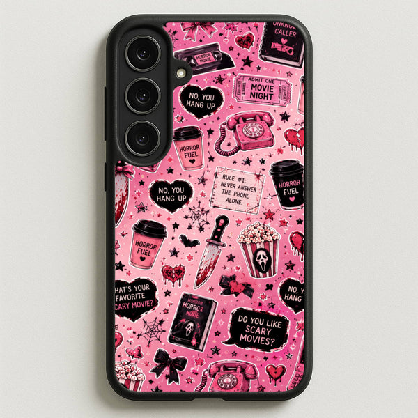 Horror Movie Pink Pattern Phone Case - Galaxy S25FE / Standard