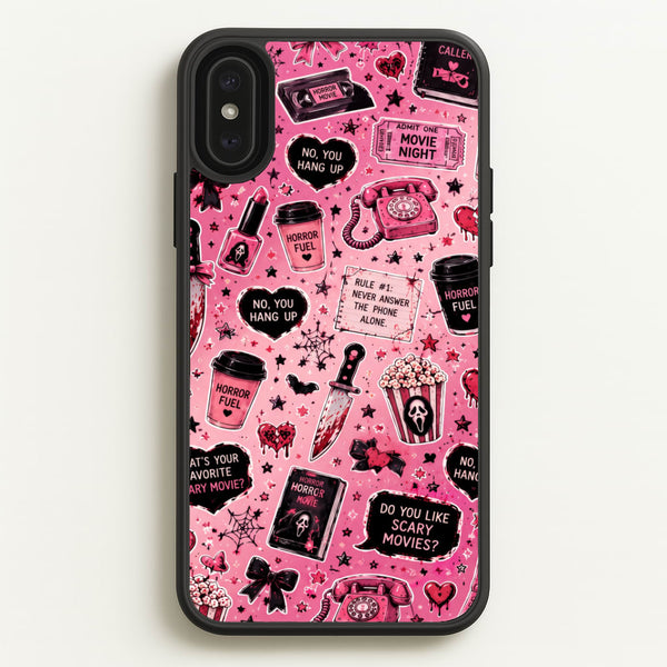 Horror Movie Pink Pattern Phone Case - iPhone XS Max / Standard