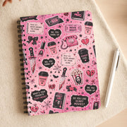 Horror Movie Pink Pattern Notebook 3
