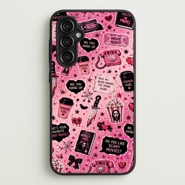 Horror Movie Pink Pattern Phone Case - Galaxy A14 / Standard