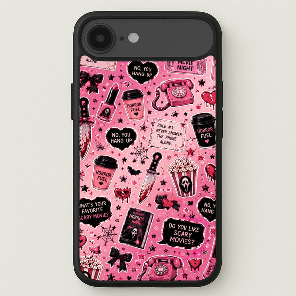 Horror Movie Pink Pattern Phone Case - iPhone 17 Air / Standard