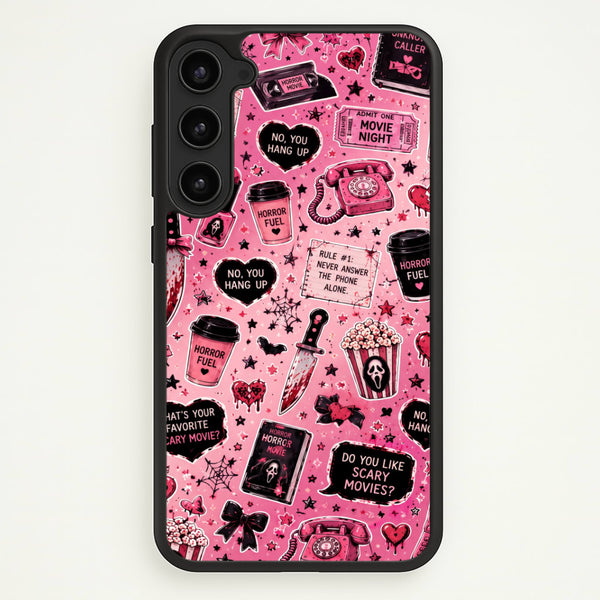 Horror Movie Pink Pattern Phone Case - Galaxy S23 Plus / Standard