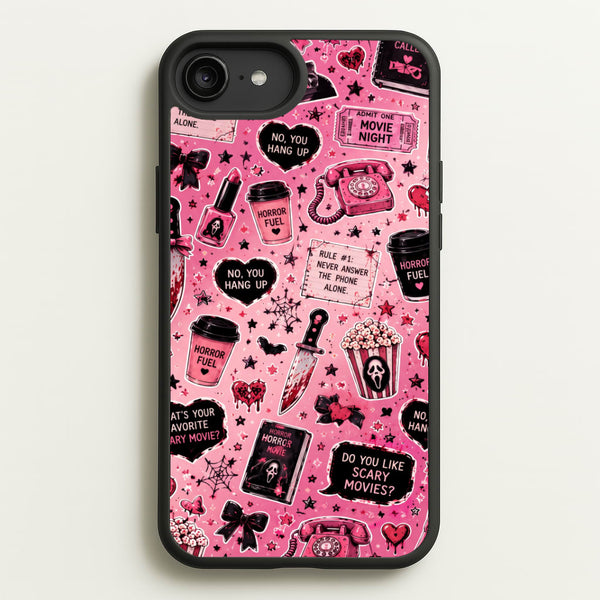 Horror Movie Pink Pattern Phone Case - iPhone 6 Plus / 7 Plus / 8 Plus / Standard