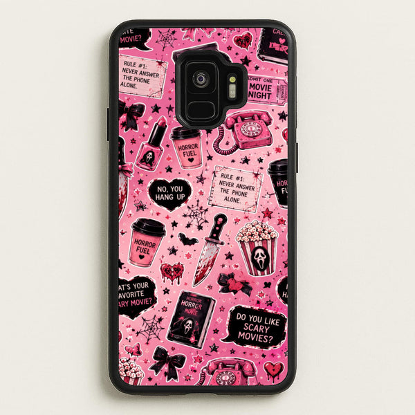 Horror Movie Pink Pattern Phone Case - Galaxy S9 / Standard