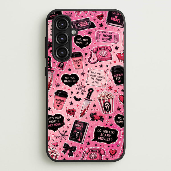 Horror Movie Pink Pattern Phone Case - Galaxy A16 / Standard