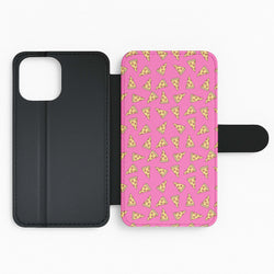 Pizza Pattern Flip Phone Case