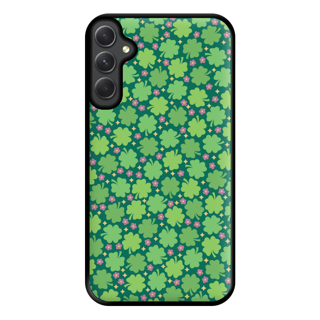 Clover Patterns - Foliage Phone Case for Galaxy A54