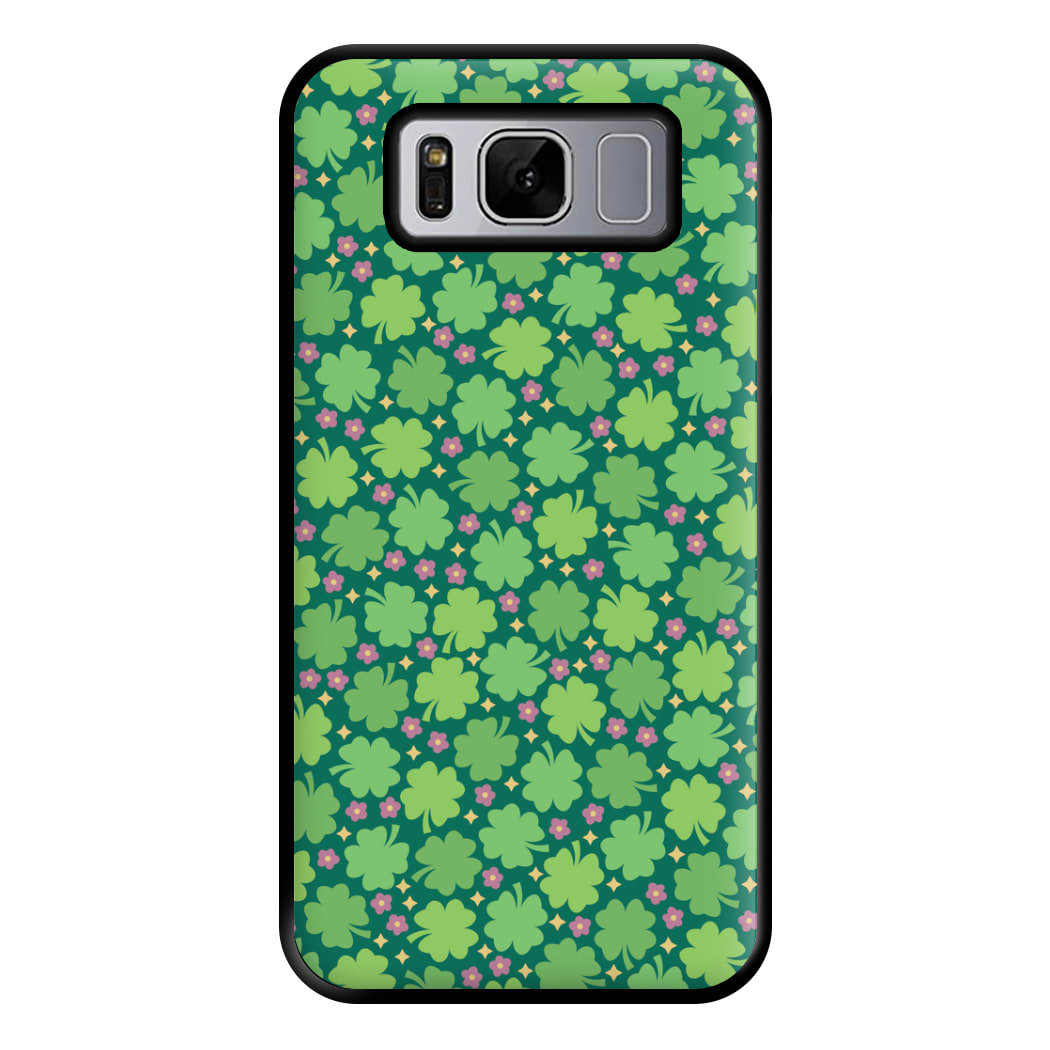 Clover Patterns - Foliage Phone Case for Galaxy S8 Plus