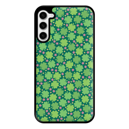 Clover Patterns - Foliage Phone Case for Galaxy S23 Plus