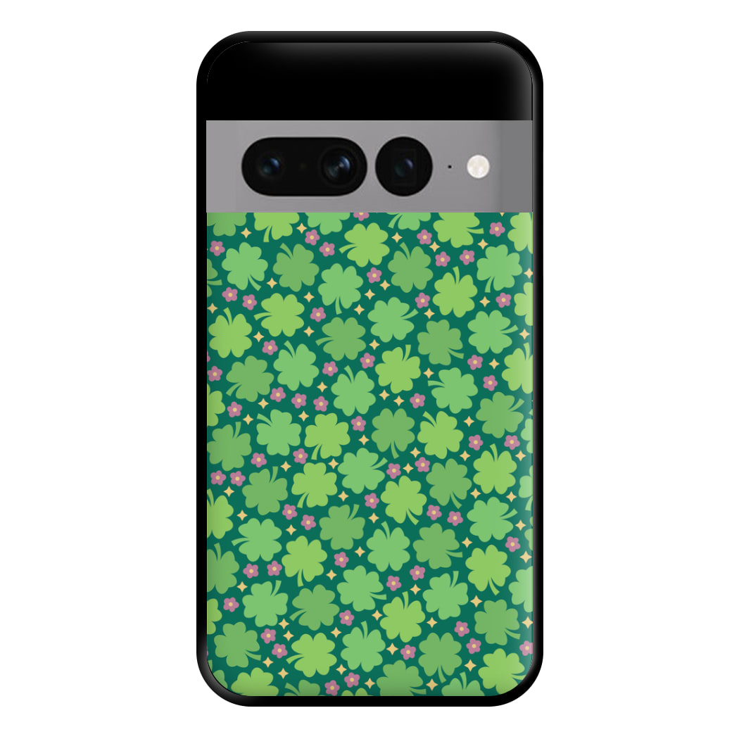 Clover Patterns - Foliage Phone Case for Google Pixel 7 Pro