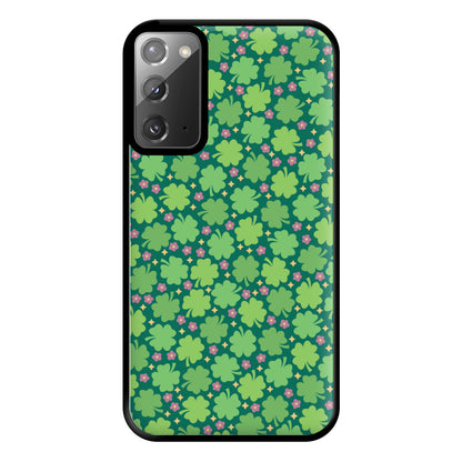 Clover Patterns - Foliage Phone Case for Galaxy Note 20 Ultra