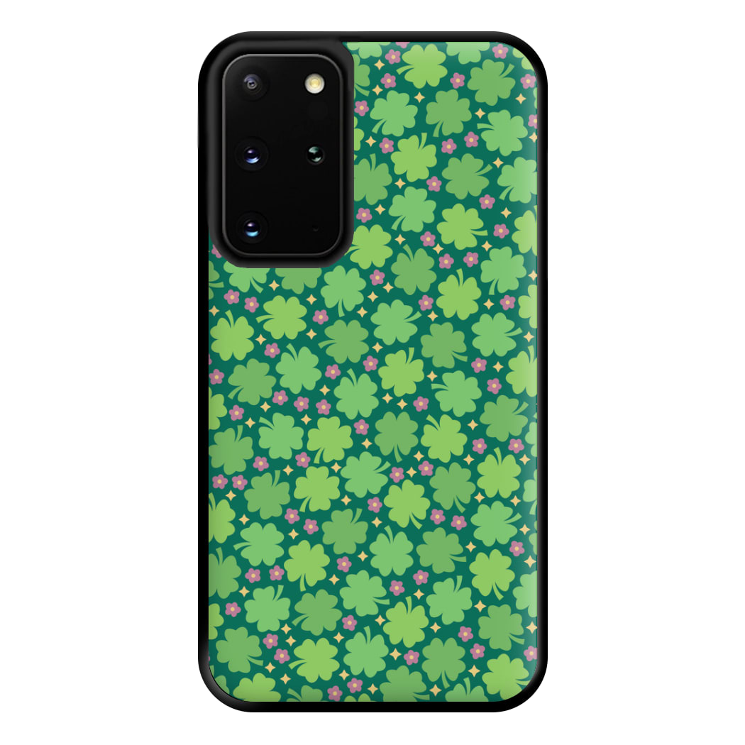 Clover Patterns - Foliage Phone Case for Galaxy S20 Plus