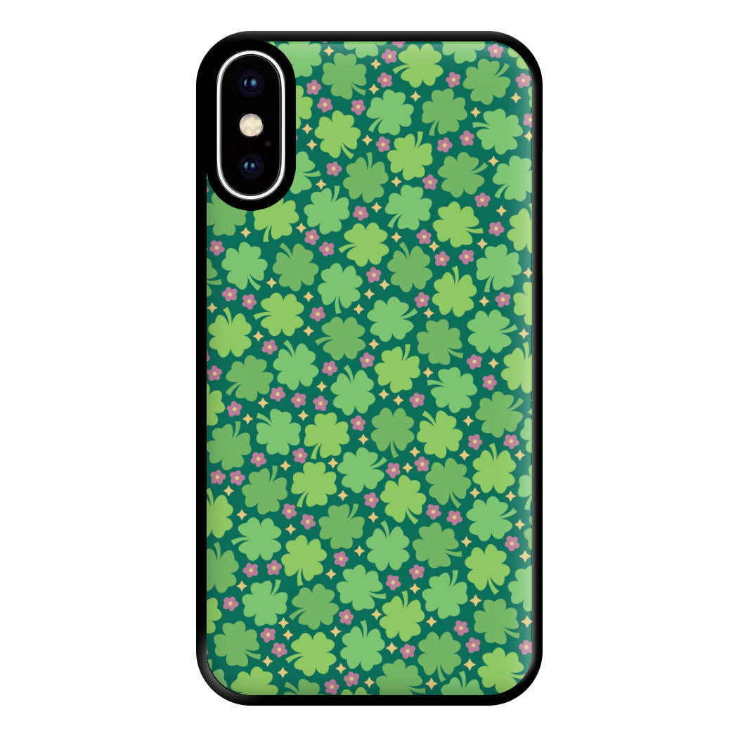 Clover Patterns - Foliage Phone Case for iPhone XS Max