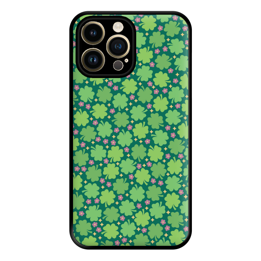 Clover Patterns - Foliage Phone Case for iPhone 14 Pro Max