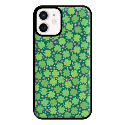 Clover Patterns - Foliage Phone Case for iPhone 12 Mini