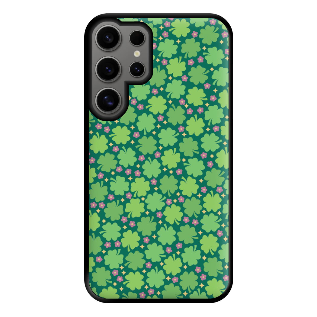 Clover Patterns - Foliage Phone Case for Galaxy S24 Ultra