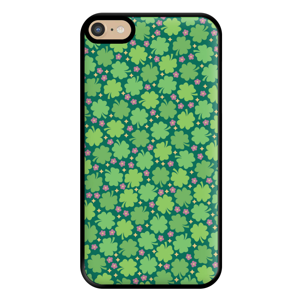 Clover Patterns - Foliage Phone Case for iPhone 6 Plus / 7 Plus / 8 Plus