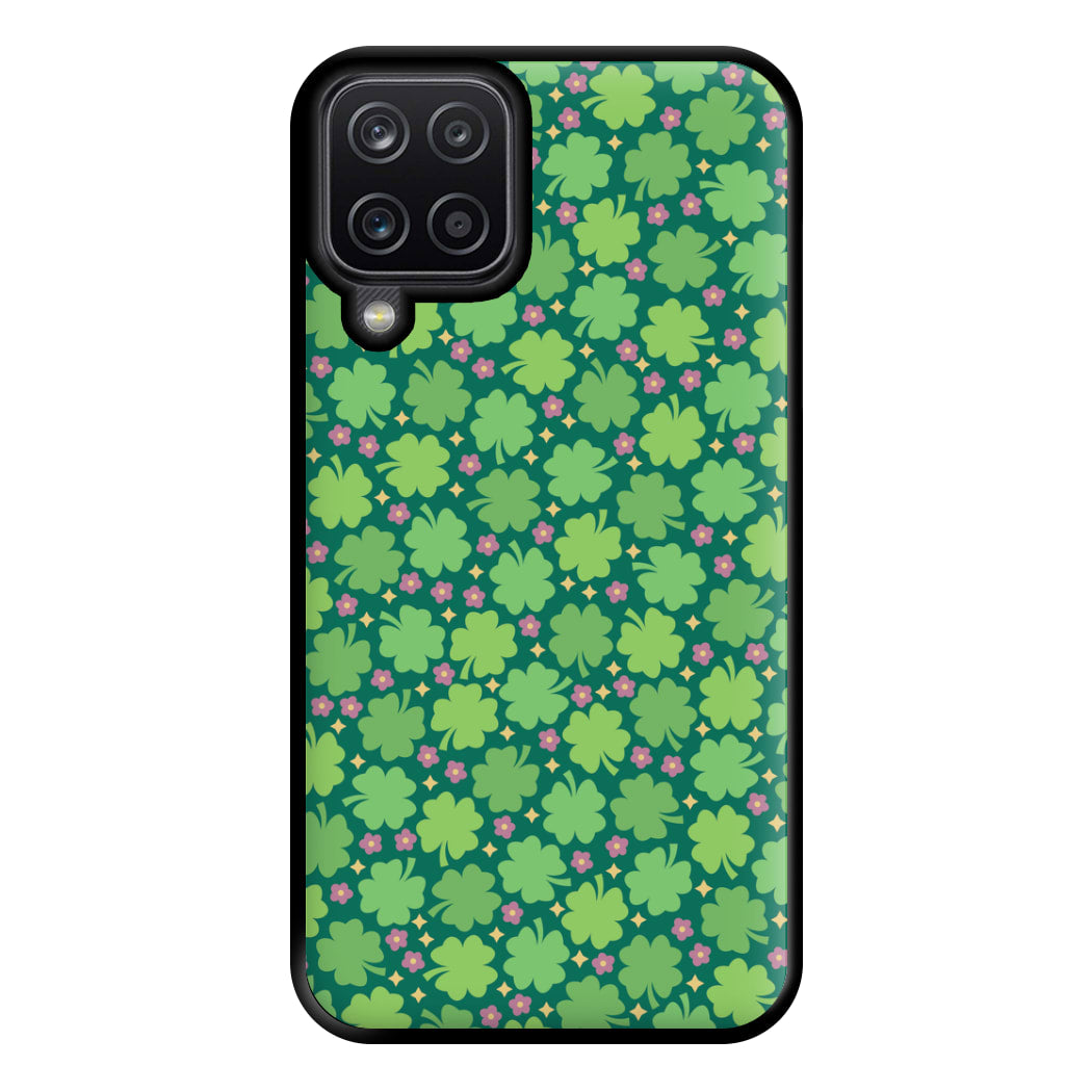 Clover Patterns - Foliage Phone Case for Galaxy A12