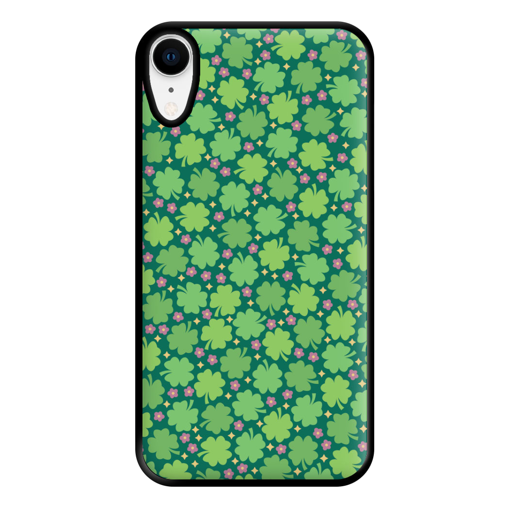 Clover Patterns - Foliage Phone Case for iPhone XR